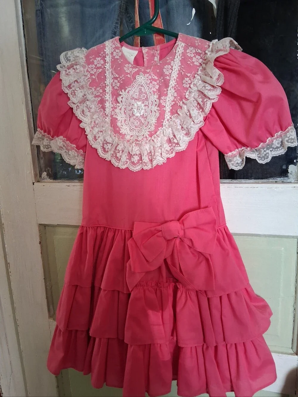 Ralph Lauren Pink Lace Overlay Dress
